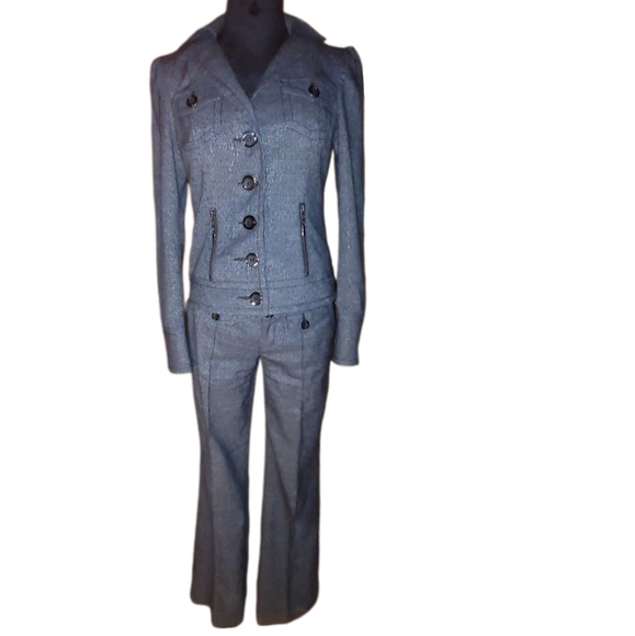 Retro 2-piece Pant Suit M vintage RARE - Picture 1 of 13